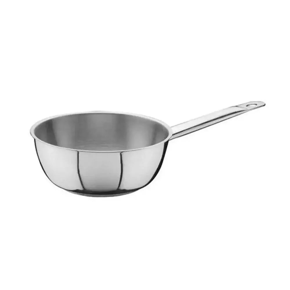 Ozti Stainless Steel Induction Rimmed Sauteuse, 22 x 7 cm