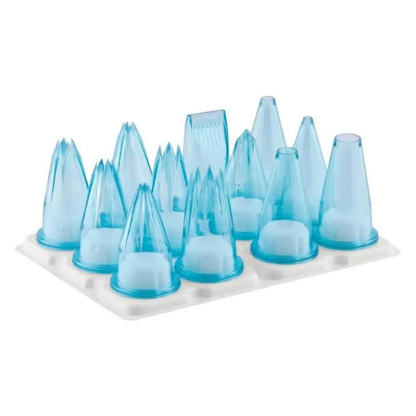 Paderno 47250-12 Polycarbonate Piping Tube Assorted Nozzles, Set of 12 Pcs