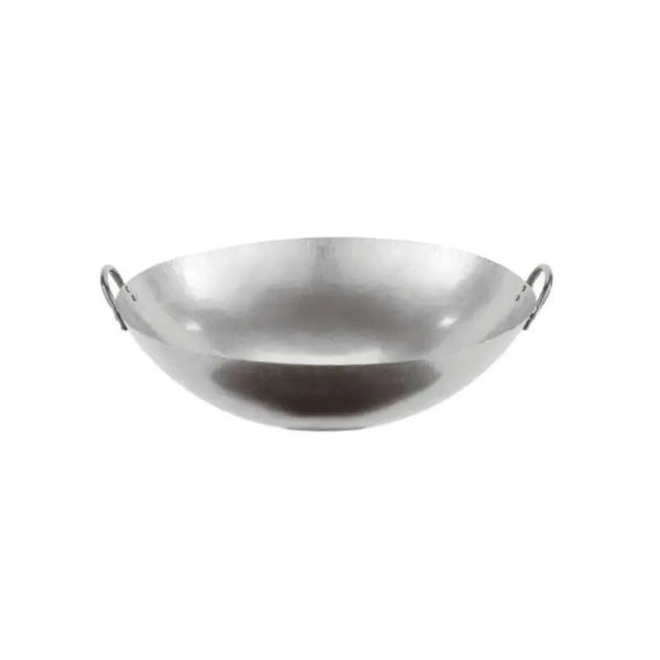 Paderno 49605-61 Iron Steel Chinese Wok 2 Handles 61 cm