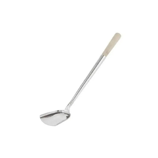 Paderno 49610-11 Stainless Steel, Wooden Handle Chinese Wok Spatula Ø 11.0 cm x 10.2 cm