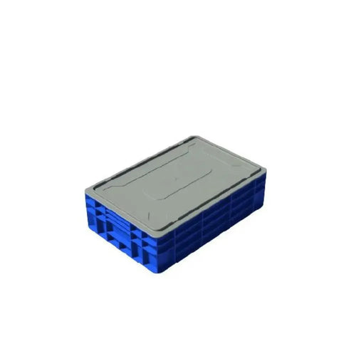 THS Plastic Closed Crate L 600 x W 400 x H 170mm Blue