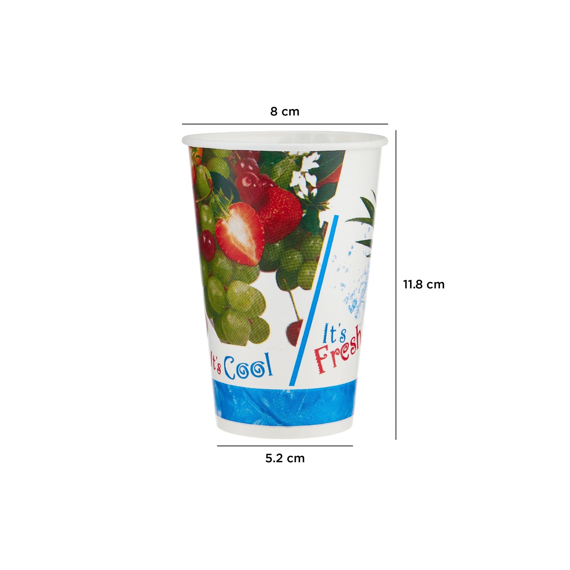 hotpack printed juice paper cup 650 ml 1000 pcs