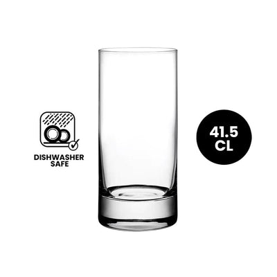 Pasabahce 64117 Nude Barcelona Soft Drink Tumbler Glass 41.5cl, 4/Case