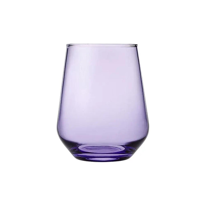 Pasabahce Allegra 41536 Water Tumbler Glass 42.5cl Purple - 4/Case - HorecaStore