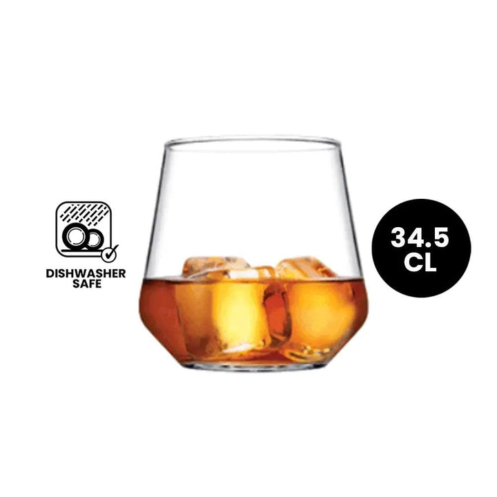 Pasabahce Allegra 420184 Whisky Tumbler Glass 34.5cl - 4/Case - HorecaStore