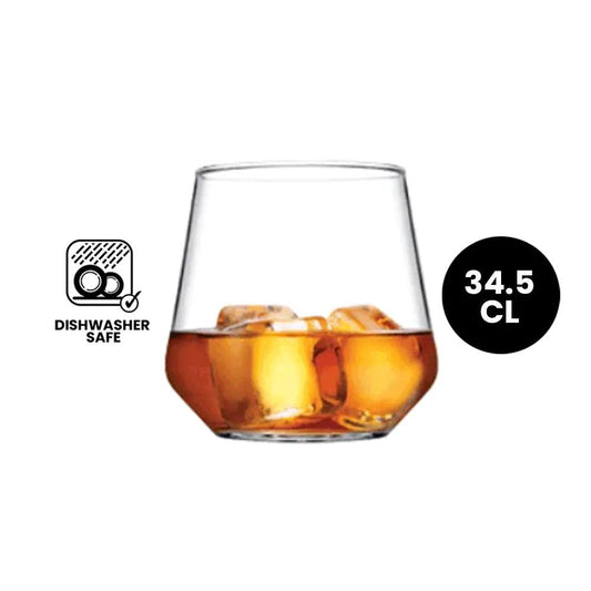 Pasabahce Allegra 420184 Whisky Tumbler Glass 34.5cl - 4/Case - HorecaStore