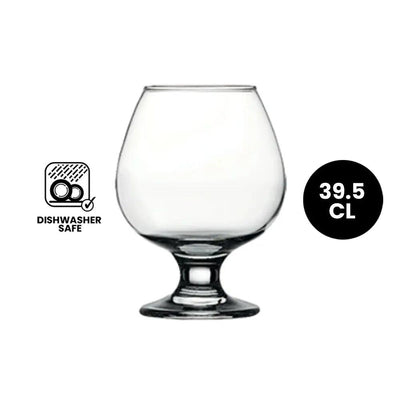 Pasabahce Bistro 44188 Cognac 39.5cl Glass - 4/Case