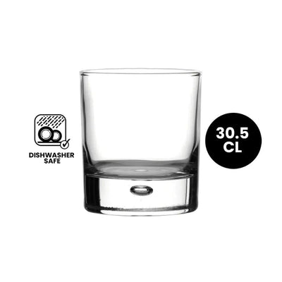 Pasabahce Centra 42565 Whisky Tumbler Glass 30.5cl - 4/Case
