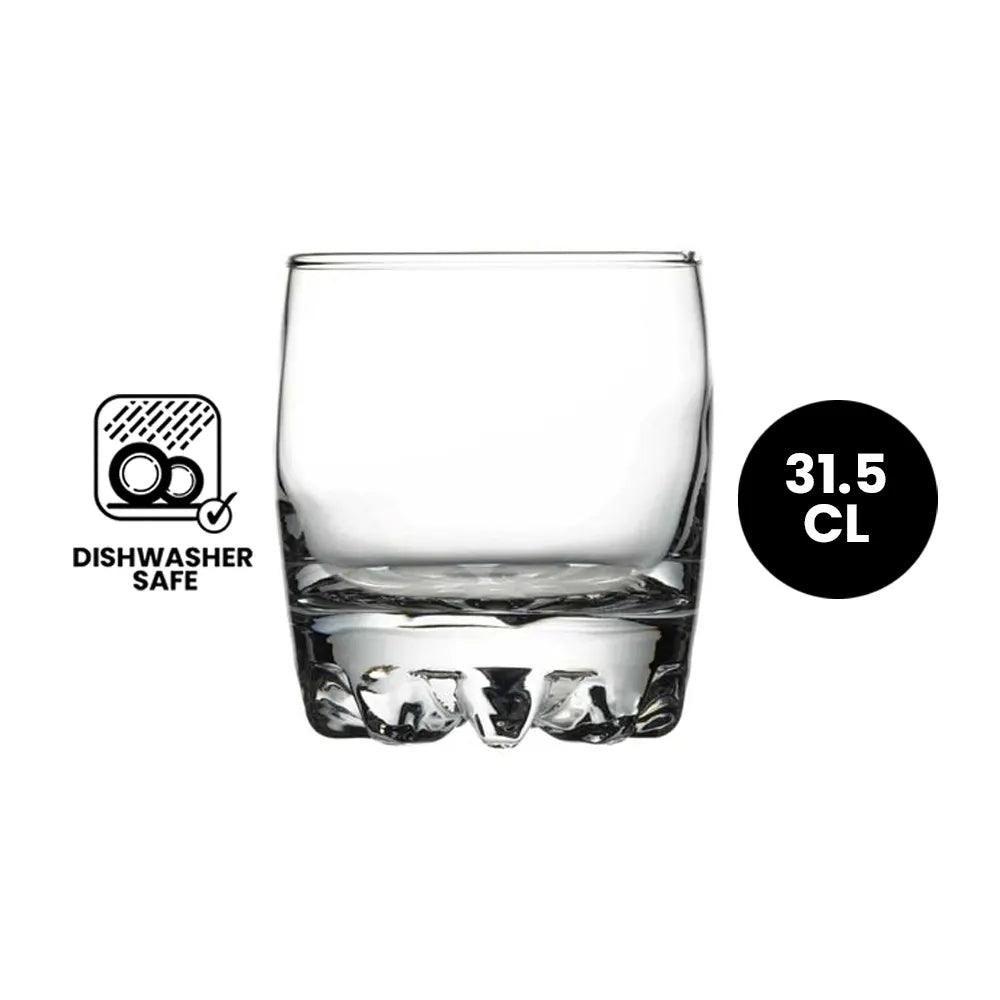 pasabahce Sylvana 42415 Whisky Rock Glass 31.5cl - 4/Case
