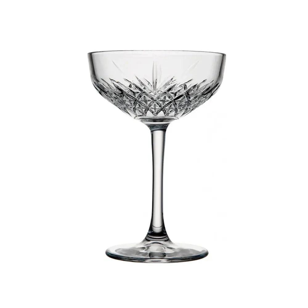 Pasabahce Timeless 440236 Champagne Coupe Glass 25.5cl - 4/Case - HorecaStore