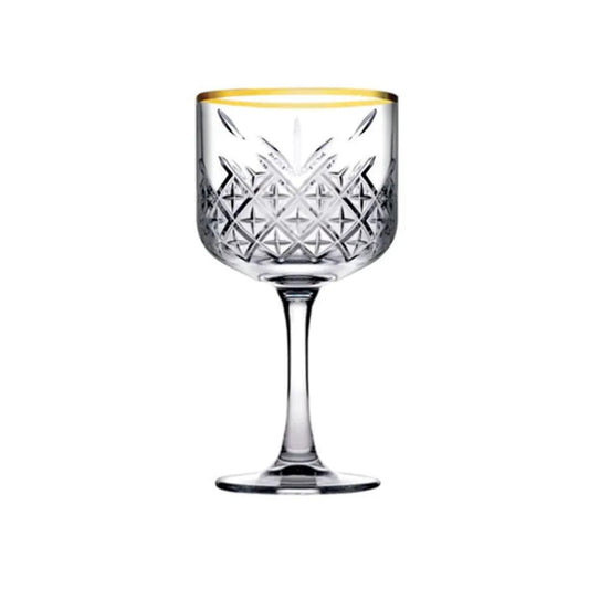 Pasabahce Timeless 440237 Gold Rim Cocktail Glass 50cl - 4/Case - HorecaStore