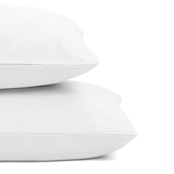 Baby Pillow Cover Cotton Satin Plain, Color White, Pack of 12
