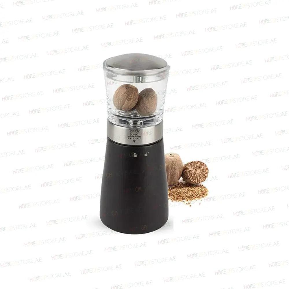 Peugeot Madras Manual Nutmeg Mill Spice Grinder Stainless Steel, Acrylic H 15cm - HorecaStore