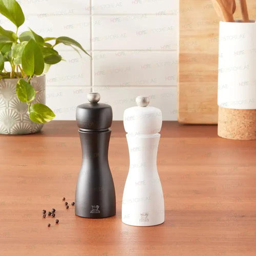 Peugeot Wooden Tahiti Salt And Pepper Mill H 15cm, Set of 2