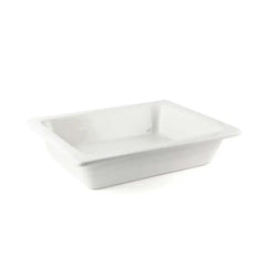 Porceletta Porcelain 1/2 Half Rectangular Chafing Dish Insert Ivory, 33 cm