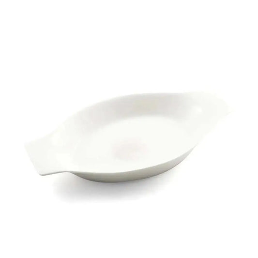 Porceletta Porcelain Banana Plate Ivory, 31 cm