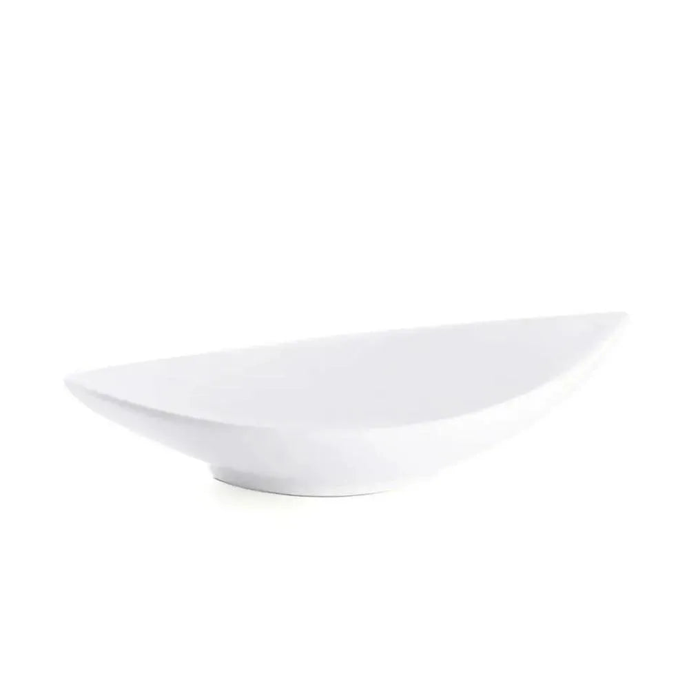 Porceletta Porcelain Boat Bowl Ivory, 24 cm