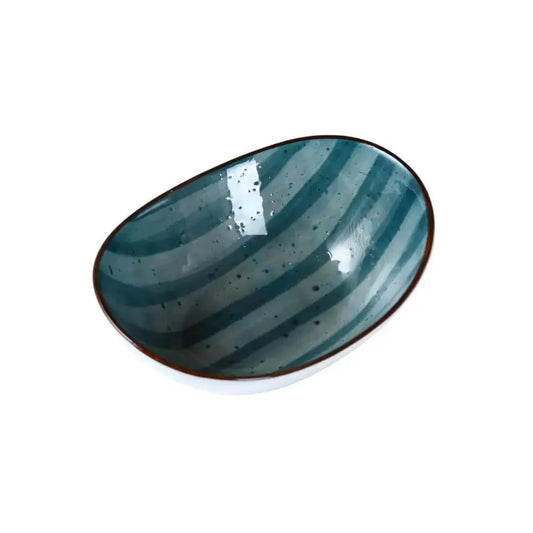 Porceletta Porcelain Bowl Green Color Glazed, 15 cm