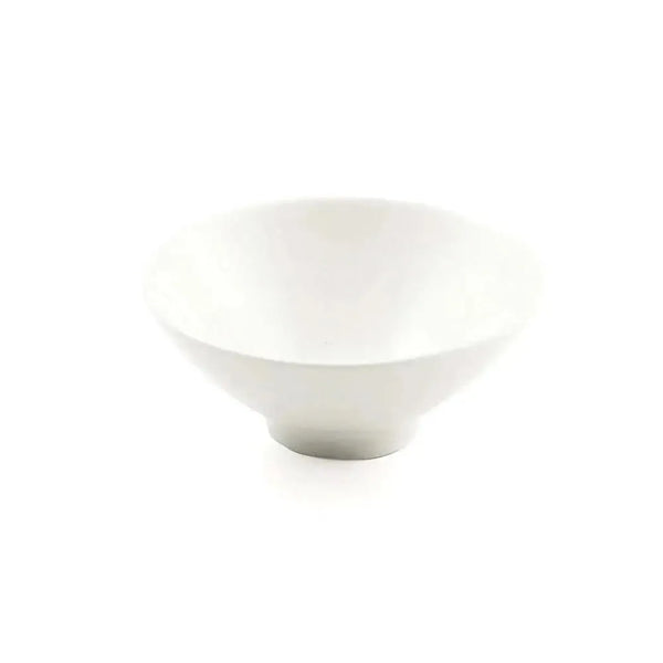 Porceletta Porcelain Bugle Conic Bowl Ivory, 11.5 cm