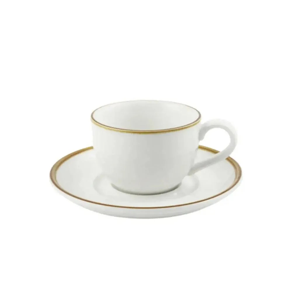 Porceletta Porcelain Coffee Cup & Saucer Ivory Mocha, 270 ml