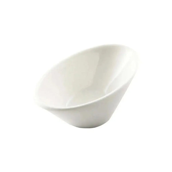 Porceletta Porcelain Cone Shape Dish Ivory, 10 cm