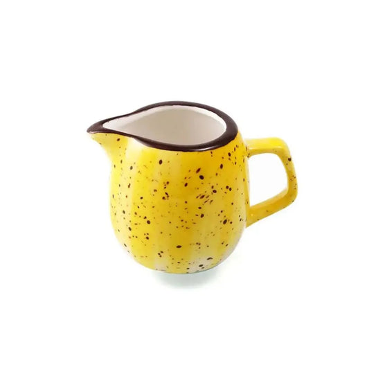 Porceletta Porcelain Creamer Yellow Color Glazed, 120 ml