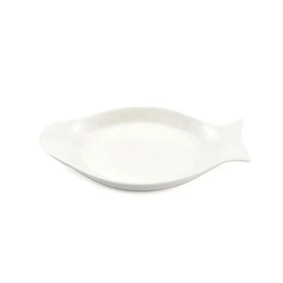 Porceletta Porcelain Fish Plate Ivory, 21 cm