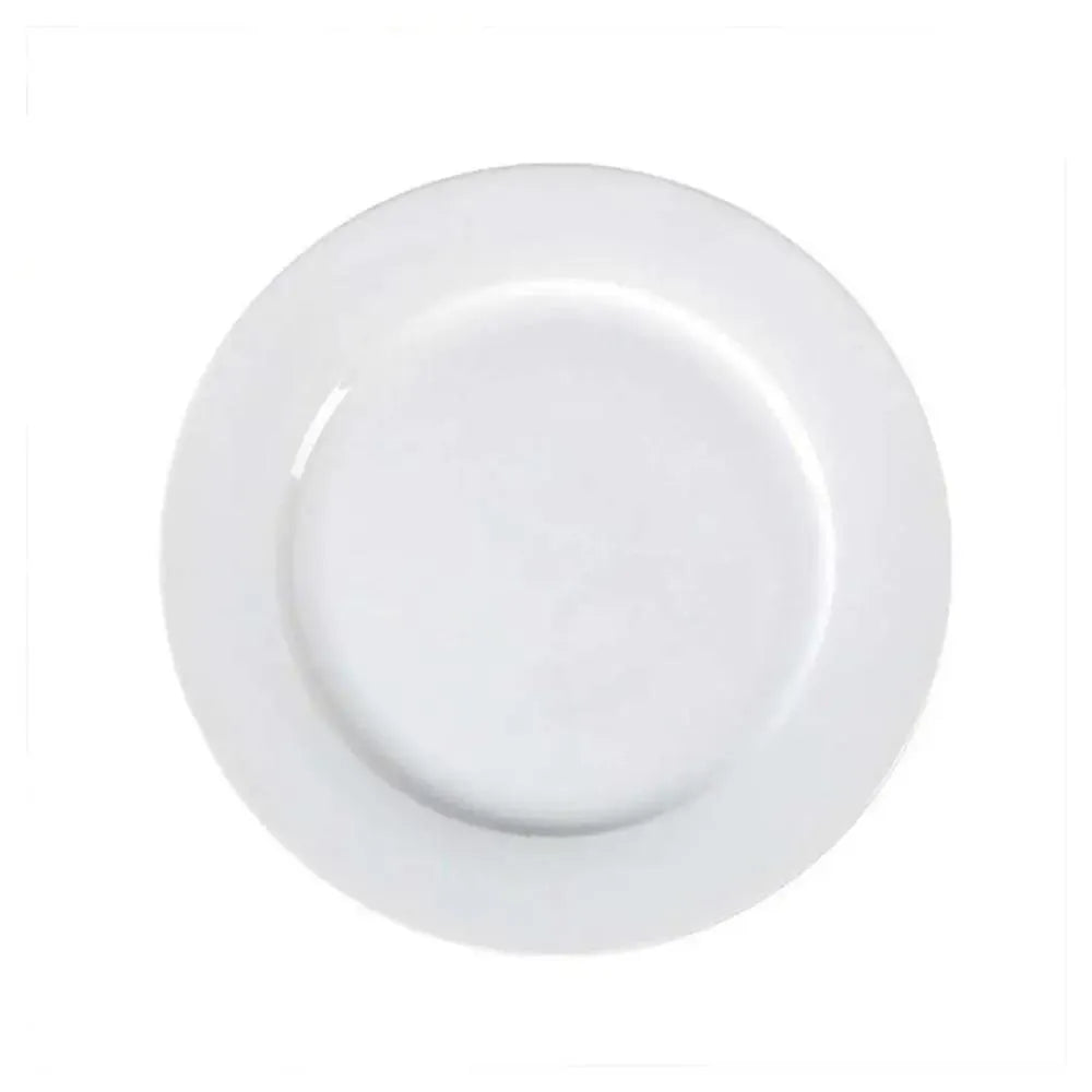 Porceletta Porcelain Flat Plate Ivory, 23.5 cm