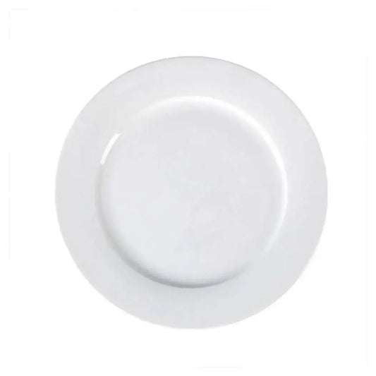 Porceletta Porcelain Flat Plate Ivory, 28 cm