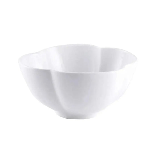 Porceletta Porcelain Flower Deep Bowl Ivory, 22.5 cm