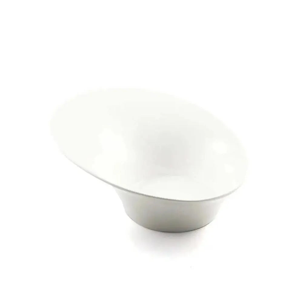 Porceletta Porcelain High-Low Bowl Ivory, 25 cm