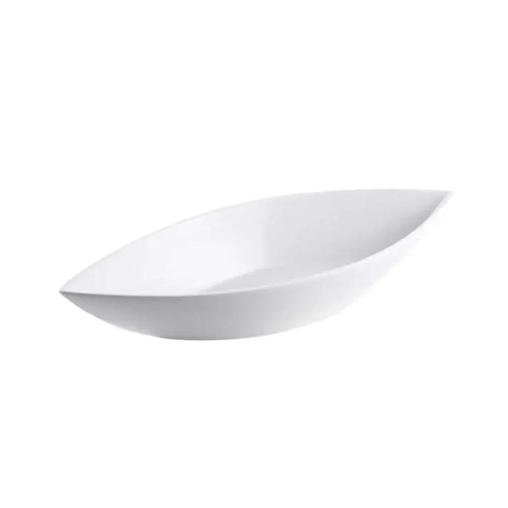 Porceletta Porcelain Leaf Bowl Ivory, 30 cm