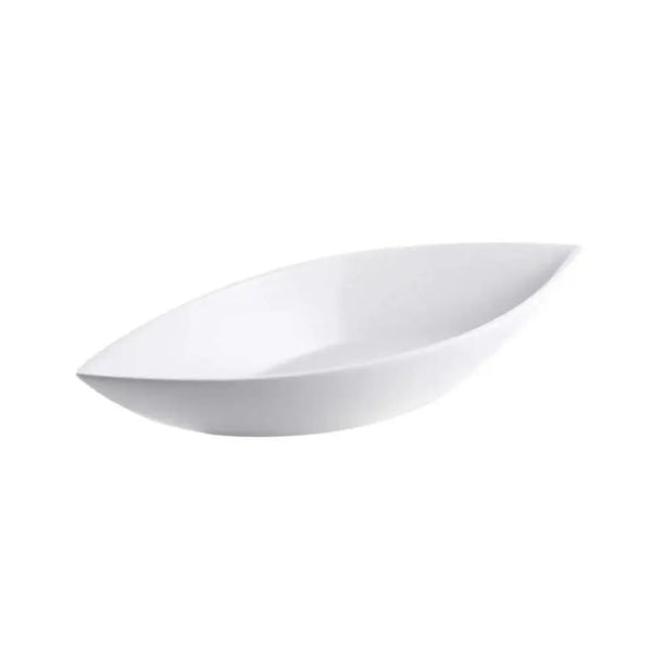 Porceletta Porcelain Leaf Bowl Ivory, 30 cm