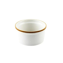 Porceletta Porcelain Lined Ramekin Ivory Mocha, 9 cm