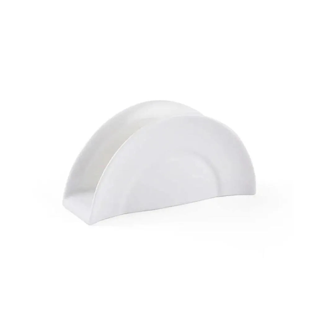 Porceletta Porcelain Napkin Holder Ivory, 12.7 cm