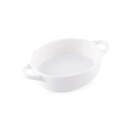 Porceletta Porcelain Oval Bowl Ivory, 8 cm