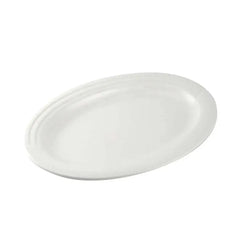 Porceletta Porcelain Oval Plate Castillo Design Ivory, 30.7 cm