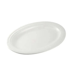 Porceletta Porcelain Oval Plate Castillo Design Ivory, 35.5 cm