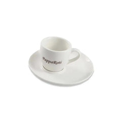 Porceletta Porcelain Papparoti Mug Saucer Ivory, 15 cm