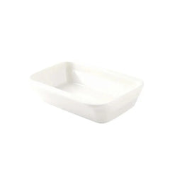 Porceletta Porcelain Rectangular Dish Ivory, 14 cm