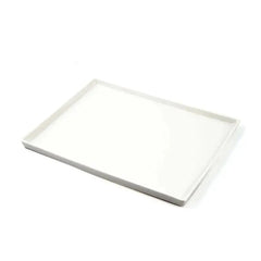 Porceletta Porcelain Rectangular Plate Ivory, 25.5 cm