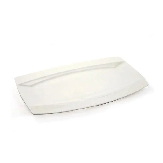 Porceletta Porcelain Rectangular Plate Meena Design Ivory, 40 cm