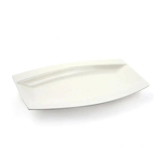 Porceletta Porcelain Rectangular Soup Plate Meena Design Ivory, 38.3 cm