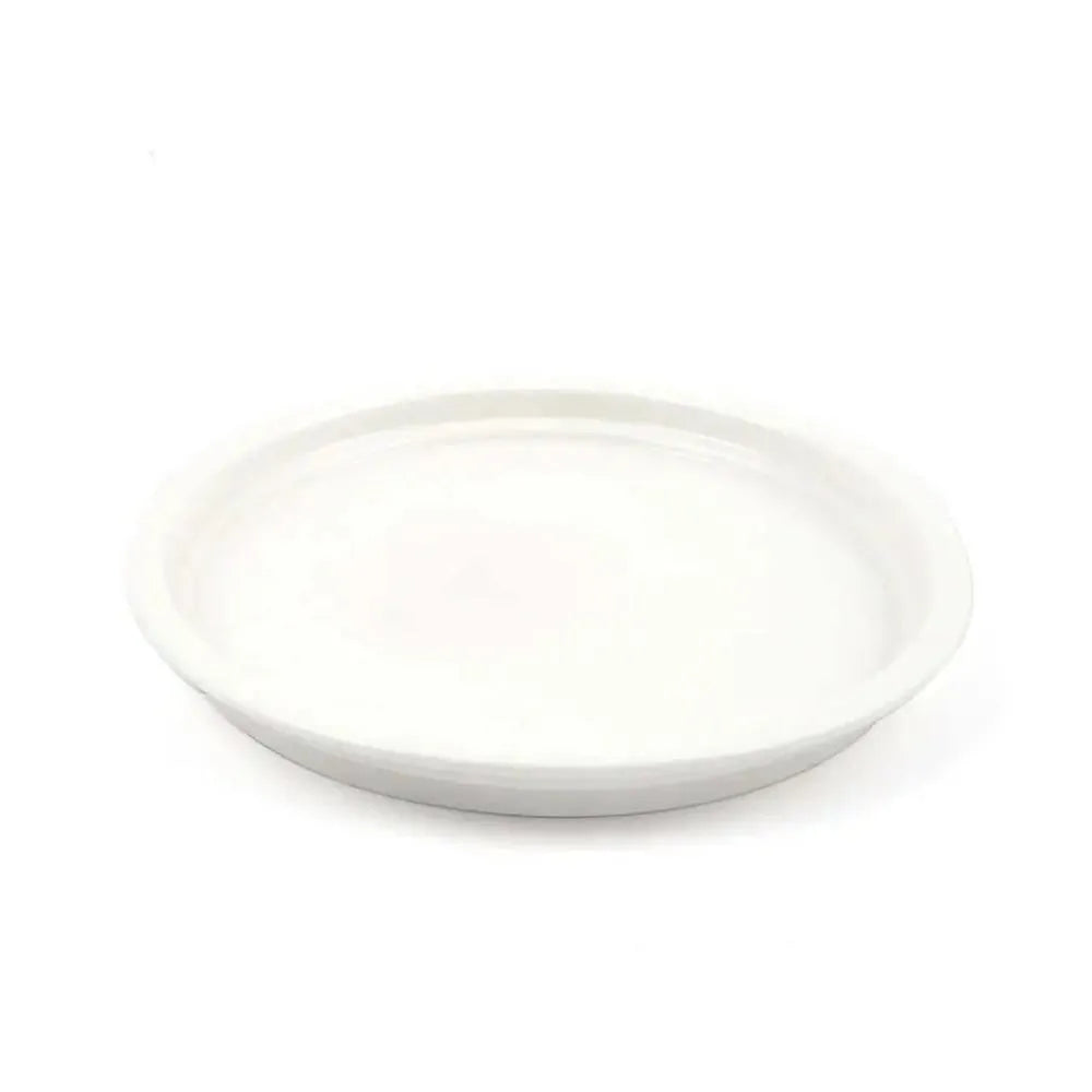 Porceletta Porcelain Rim Stackable Plate Ivory, 23 cm