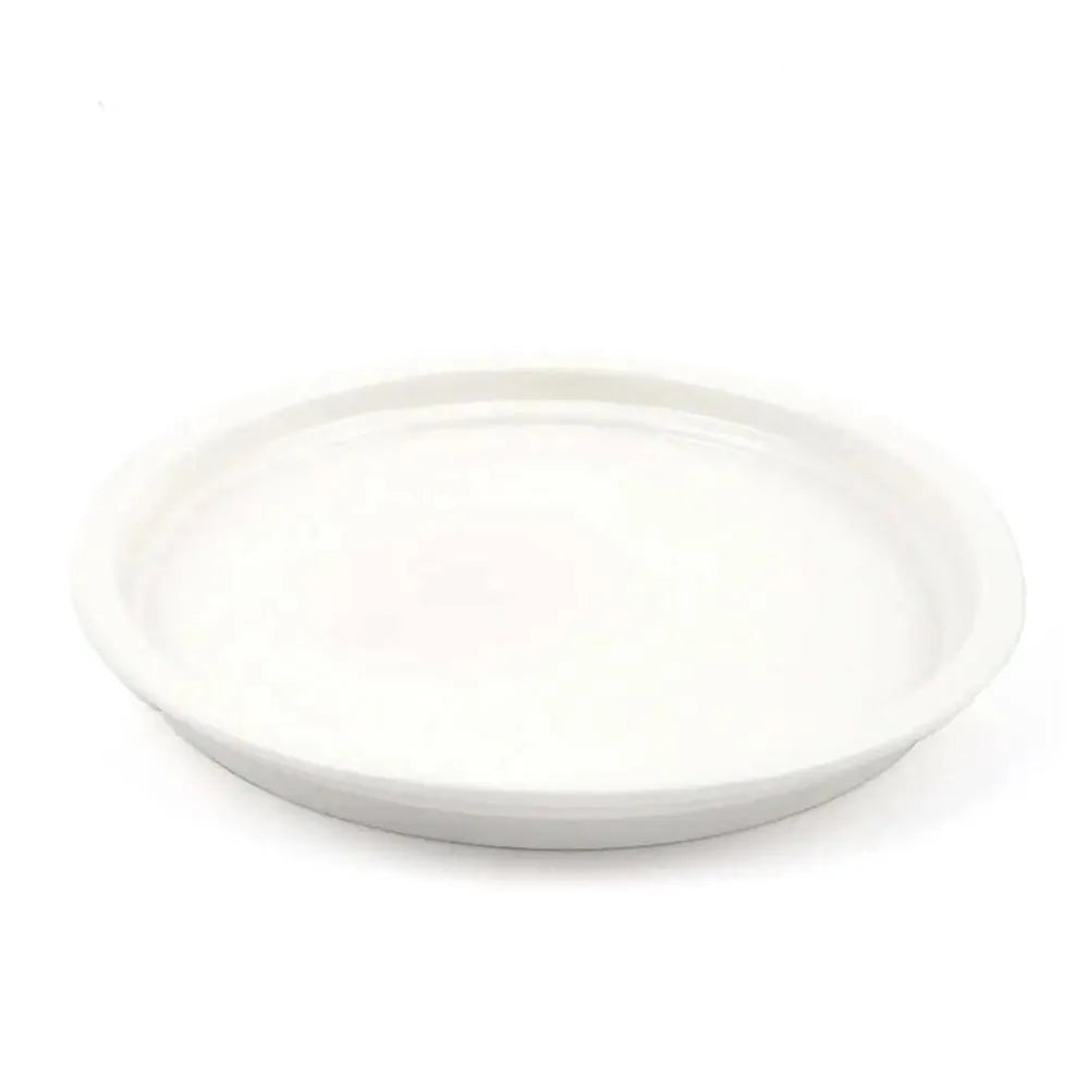 Porceletta Porcelain Rim Stackable Plate Ivory, 23 cm