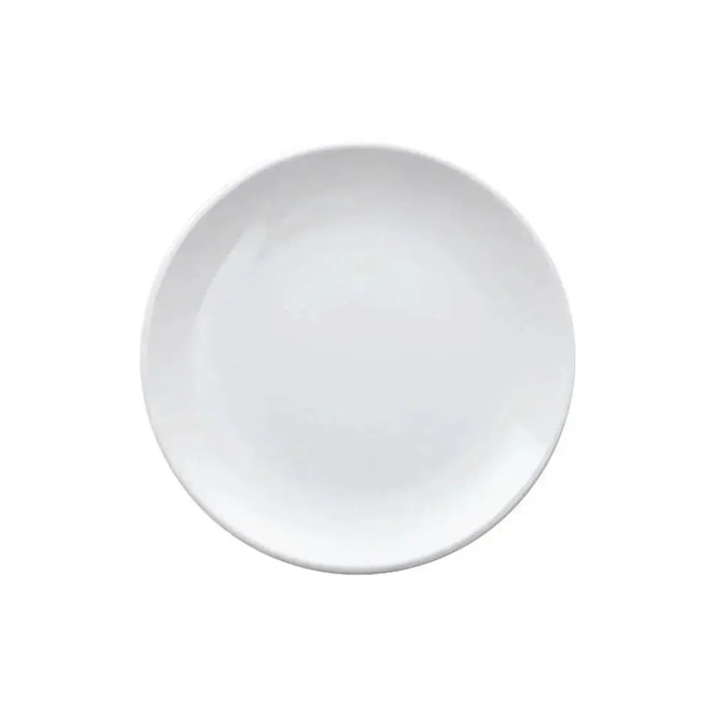 Porceletta Porcelain Rimmed Thin Plate Ivory, 17.5 cm