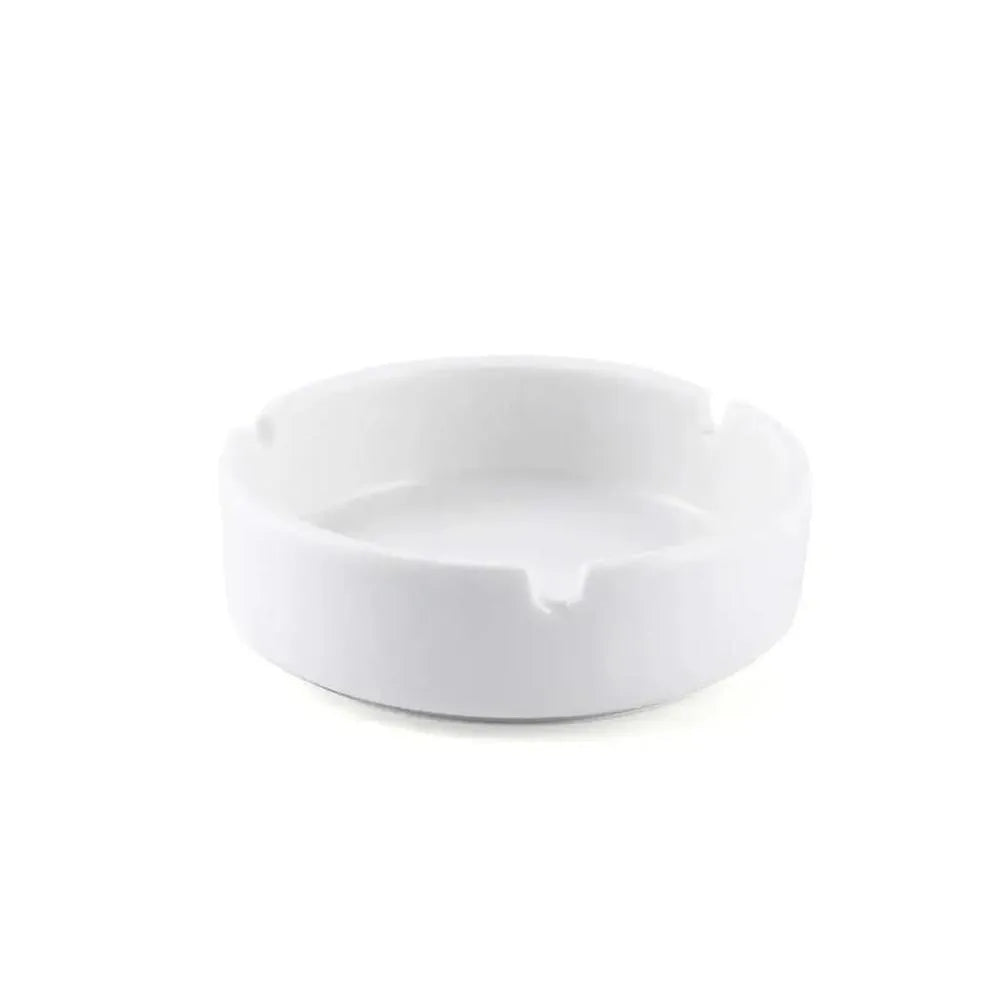 Porceletta Porcelain Round Ashtray Ivory, 9 cm