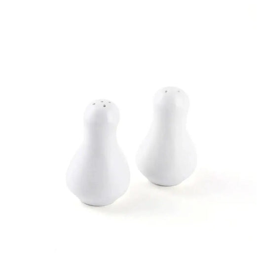 Porceletta Porcelain Salt & Pepper Set Ivory, 11 x 5.5 x 9 cm