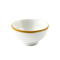 Porceletta Porcelain Small Footed Bowl Ivory Mocha, 8 cm