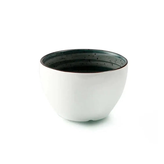 Porceletta Porcelain Soup Cup Green Color Glazed, 11.3 cm